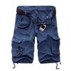 2025 Men's Multi-Pocket Cargo Camouflage Mid-Length Shorts for Casual and Sports Activities