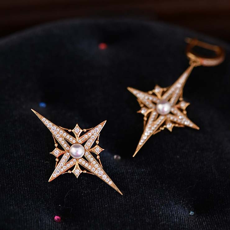 

Женские серьги с гексаграммой и звездами золотого цвета, асимметричные небесные серьги, изящные минималистичные серьги, уникальные модные ювелирные подарки для нее