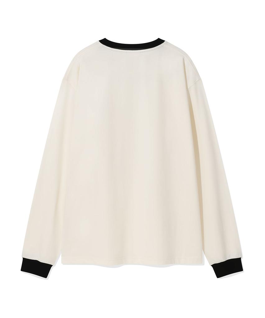 WACKY WILLY Raglan Long Sleeve Cream