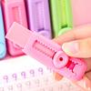 Push-Pull Retractable Eraser for Students Artists Clean Erasing Low Dust Refillable Eraser Cute School Supplies for Kids