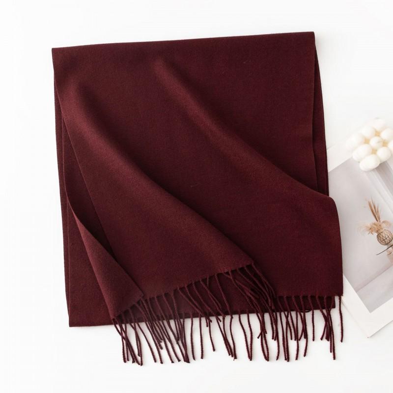 Winter Cashmere Scarf Shawl 2in1 Men Women Solid Color Warm Fashion Versatile High-end