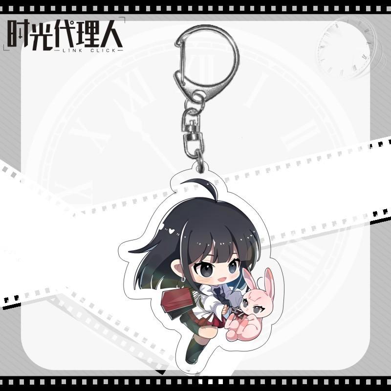 6CM Anime Link Click Shiguang Daili Ren Cosplay Schlüsselanhänger Cheng Xiaoshi Lu Guang Acryl Figur Anhänger Schlüsselanhänger Geschenk für Fans