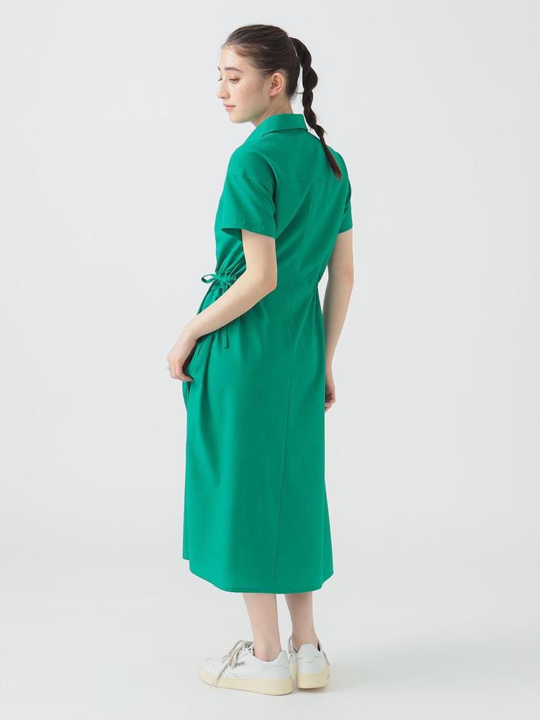 B:MING LIFE STORE by BEAMS Side Ribbon Dress (S-M) Women's Green M