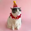Pet Cross-dressing Hat Cat Birthday Set Puppy Dog McDonald's Waiter Dress Up Cute Scarf Hand-knitted