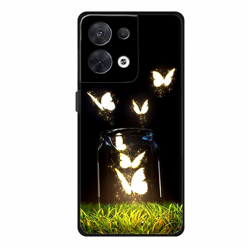 Animal Case For Oppo Reno 8 5G Soft Silicone Wolf Back Cover for OPPO Reno8 Pro + Plus Coque Reno 8 Pro 5G Cartoon CPH2359 Funda