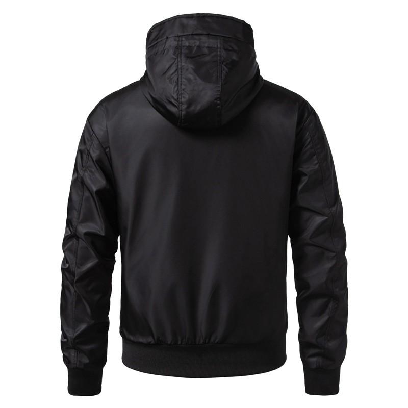 Mens Youth Waterproof Windproof Cargo Hooded Jacket Trendy Japanese Style Outdoor Coat