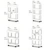 3/4 Tier Movable Gap Storage Rack Rolling Utility Cart Storage Shelf Kitchen Bathroom Slim Slide Organizer Shelf Livingroom New