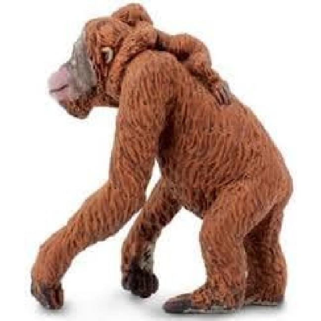 Safari Ltd. Orangutan with Baby Figurine - Lifelike 2.5  Hand-Painted Wildlife Figure - Educational Toy for Boys, Girls & Kids Ages 3+