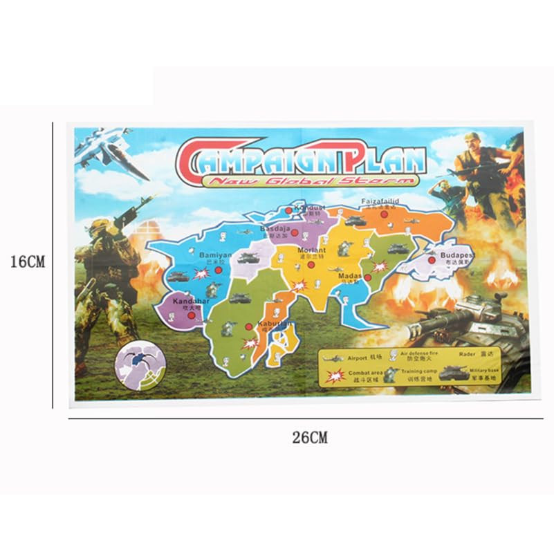 LIOOBO Military Vehicle Set, Simulation Military Scene Toy Set with Tanks, Aircraft, and Soldier Models, DIY Sandbox Play, Army Figures, Gift for