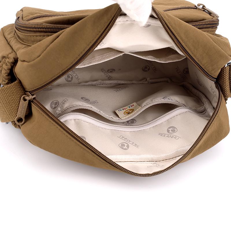 Water-repellent Nylon Bag Women's Shoulder Bag Crossbody Bag Lightweight Small Square Bag