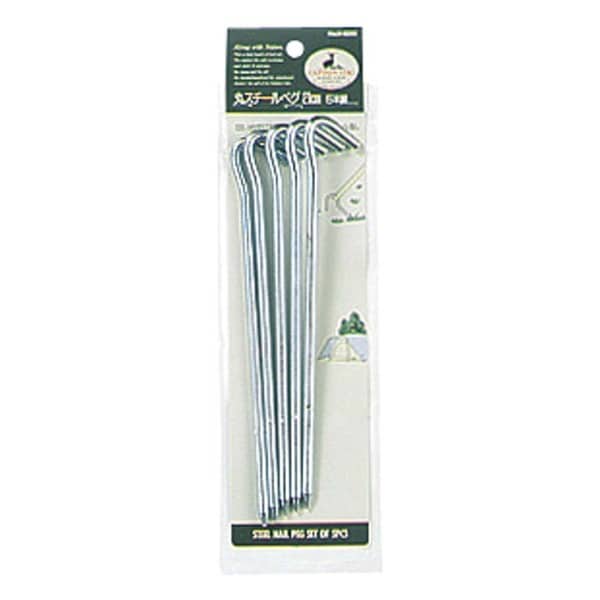 Captain Stag Captain Stag M8395 [round Steel Pegs 21cm 5 Pieces]