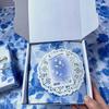10 Stück Blaue Rose Sydney Papier Französischer Stil Geschenkstrauß Blumenverpackungspapier Blumenverpackungspapier Kuchen Backen