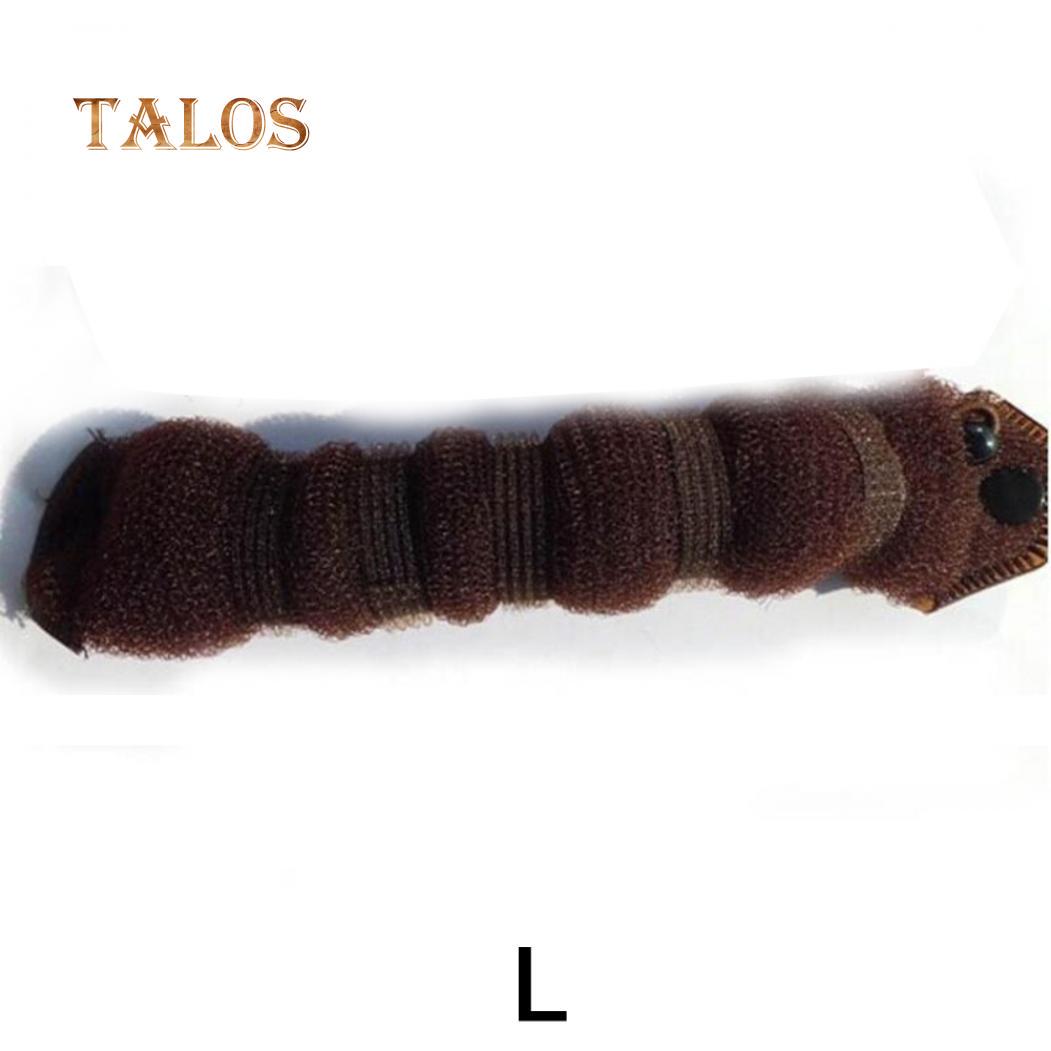 

Женская форма гусеницы, держатель для быстрого приготовления булочек, аксессуары для волос, простой в использовании L коричневый