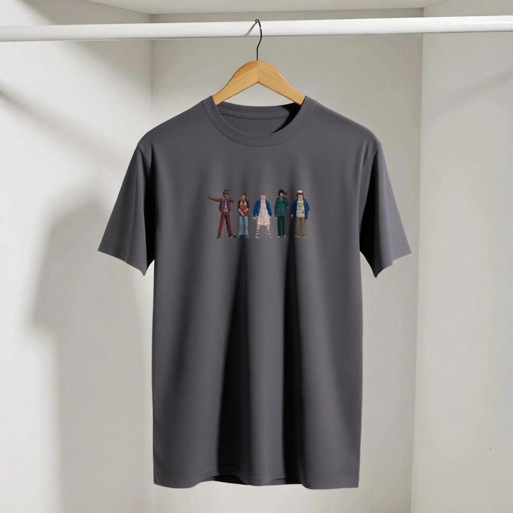 

2026 Мужская футболка с коротким рукавом с принтом «Пять друзей» и надписью «Друзья не лгут», хлопковая, свободная, с круглым вырезом, однотонная L