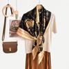 New fashion 111 mulberry silk silk scarf, women's Spring Festival gift for elders to keep warm 111 silk collection
