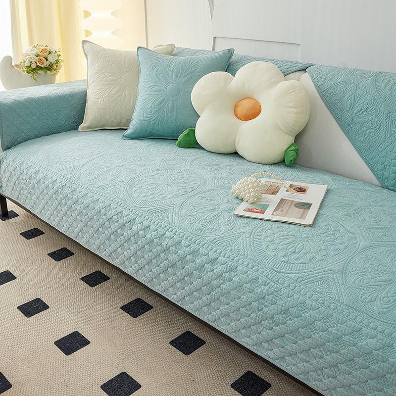 

Подушка для дивана из хлопка Four Seasons General, противоскользящая подушка из хлопка, новый простой чехол для дивана, тканевое полотенце. 70*70cm