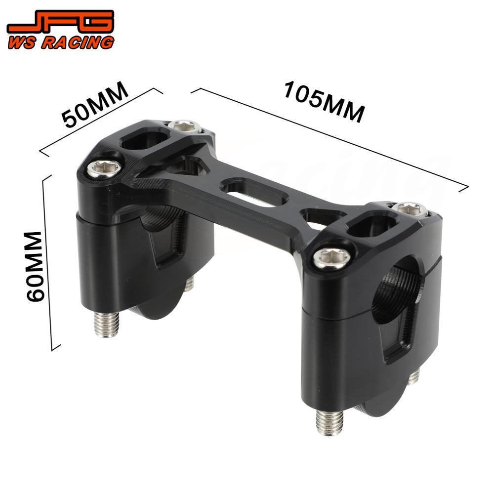 Handlebar Riser Mount For KLX Motorcycles Accessories 22mm CNC Handle Bar Riser Clamp Mount For Kawasaki KLX 110 110L Dirt Bike