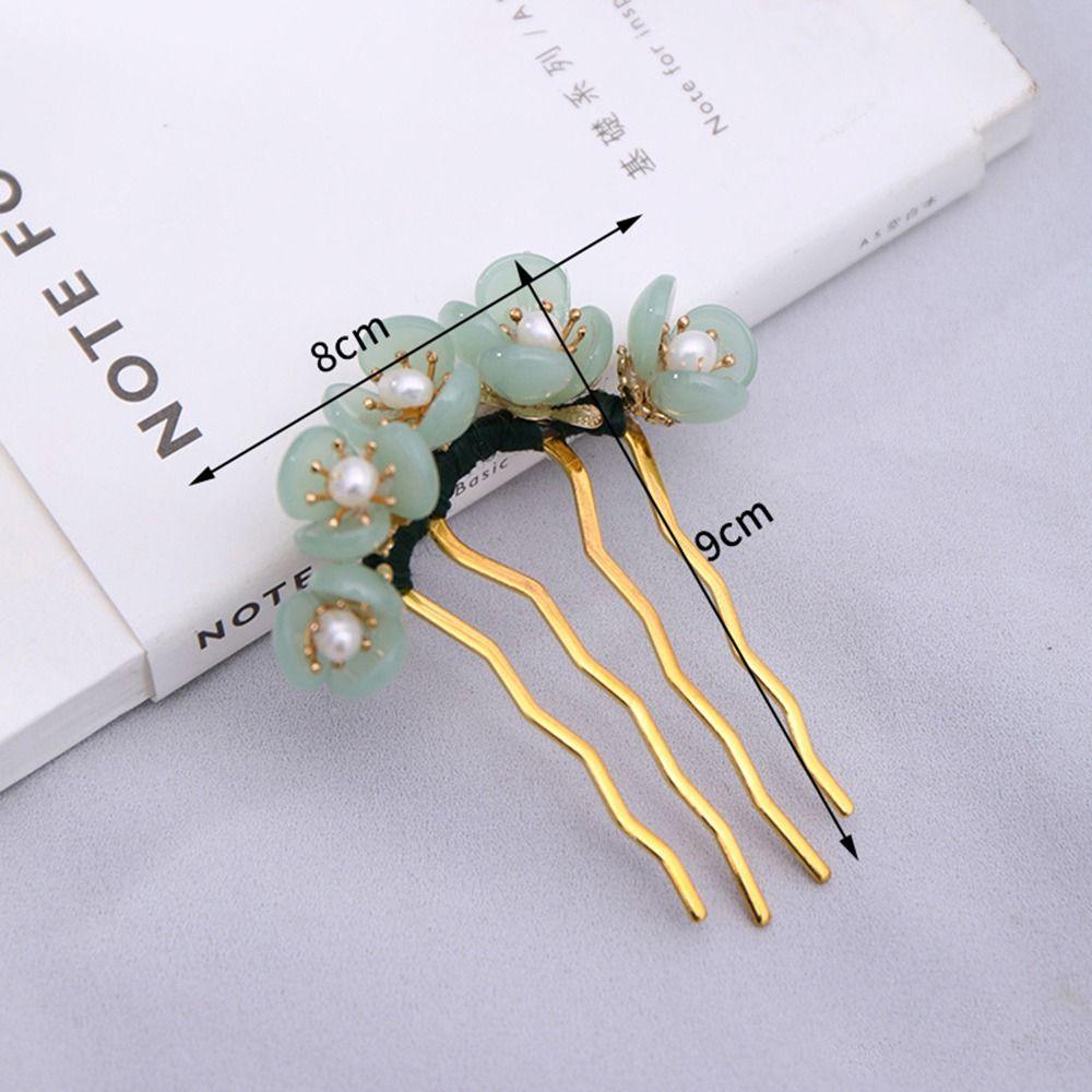 Hair For Women Pearl Headwear Hanfu Hair Fork U Shaped Hairpin Flowers Hair Stick Hair Accessories
