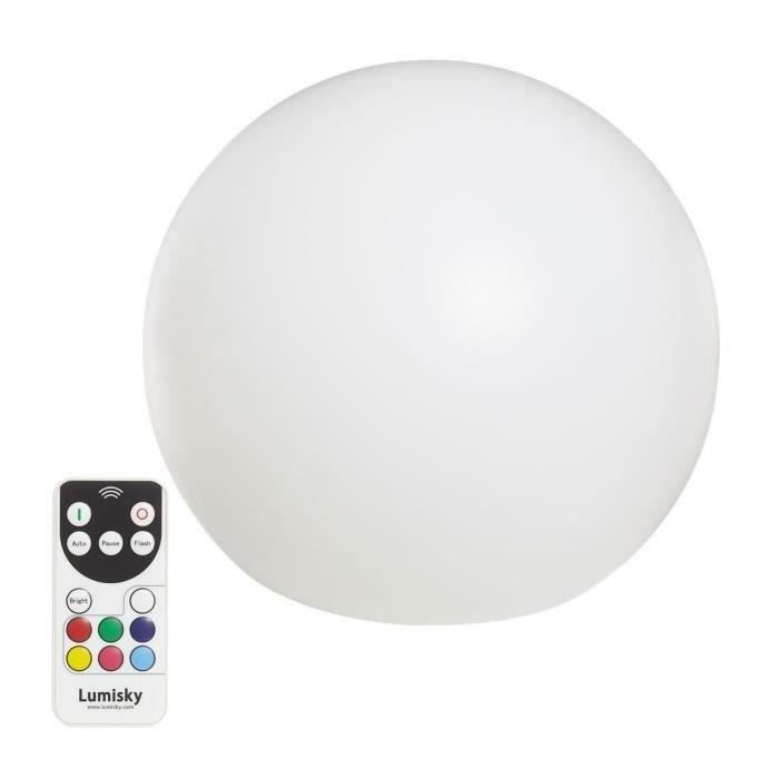 LUMISKY Trådlös LED-sfär med fjärrkontroll 30 cm - Flerfärgad