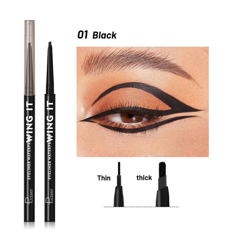 

Gel Cream Matte Eye Liner Pencil Waterproof Silky Black Brown White Long-Lasting Smudge-Proof for Bold Eyeliner Makeup Tool