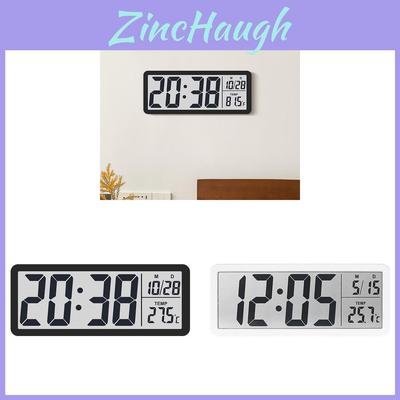 Moderne LCD-Wanduhr mit Temperatur- und Feuchtigkeitsanzeige für die Wohnzimmerdekoration