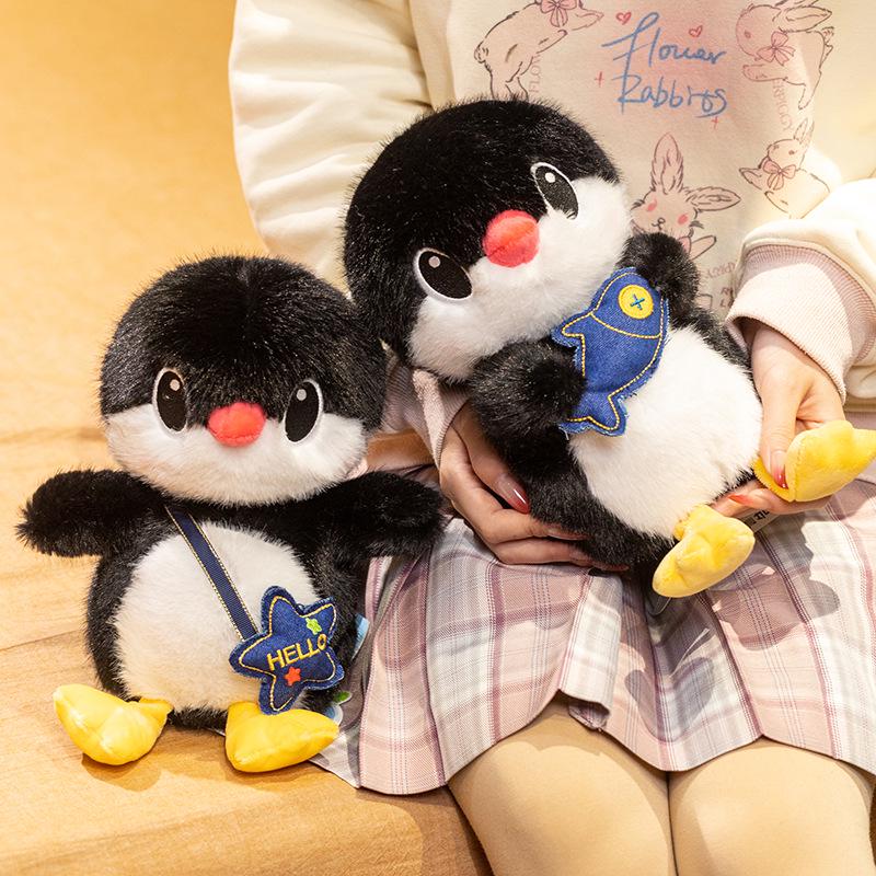 Penguin Plush Backpack Pillow – Cute Children's Sleeping Doll, Girls' Birthday Gift