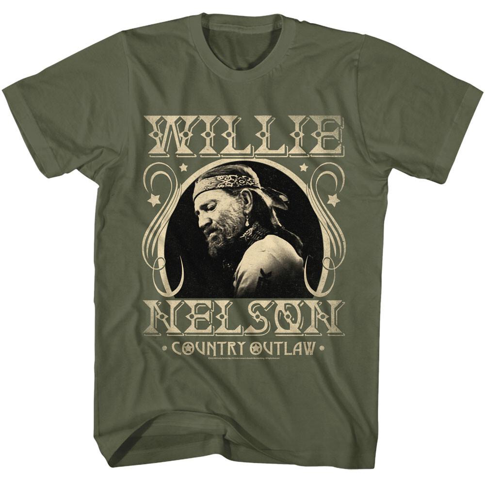 Willie Nelson Photo Men T Shirt Country Outlaw Music Merch L