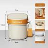 4Grids Rotating Partition Portable Pill Box With Lanyard,Large Capacity Privacy Case For Outdoor Business Trip Daily Supplement