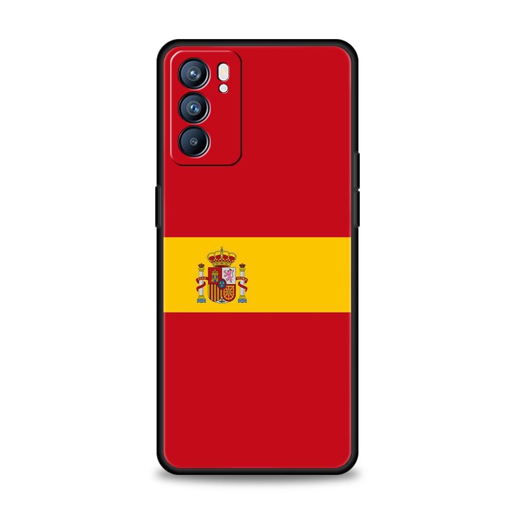Phone Case For Oppo Reno13 Reno12 Reno11 F Reno10 Pro A54 A53 A95 A76 A74 A57 A98 A80 A79 5G A78 4G Cover Spain Bull Flag