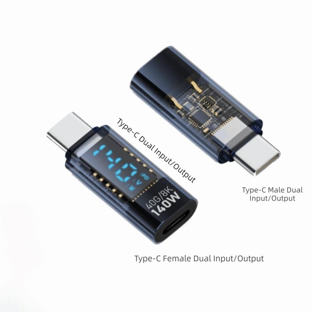 U Shape USB-C Adapter Right Angle USB-C Male To Female Connector Type C Adapter 8K Display