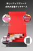 HG CHASING TRIBE Deck Case, PU Leather Trading Card Case, Holds 3200 Cards, Large Capacity, Sleeve Compatible (Black, Red, 4 Columns/3200 Cards)