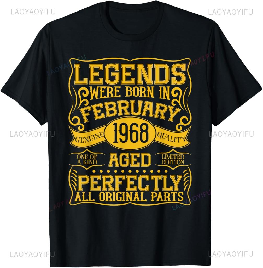 Legends Born In 1968 56th Birthday 57 Years Old Bday Men T-Shirt Mens T Shirt Print On Demand Mens T Shirt Ropa Hombre