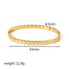 Stainless Steel New Waterproof Cubic Zirconia Bangles Antihistamine Bracelets Tarnish Free Jewelry for Women Wholesales Gifts