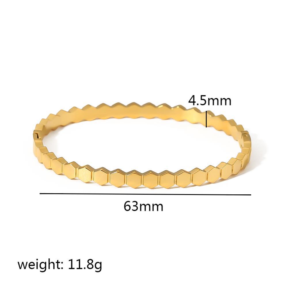 Stainless Steel New Waterproof Cubic Zirconia Bangles Antihistamine Bracelets Tarnish Free Jewelry for Women Wholesales Gifts