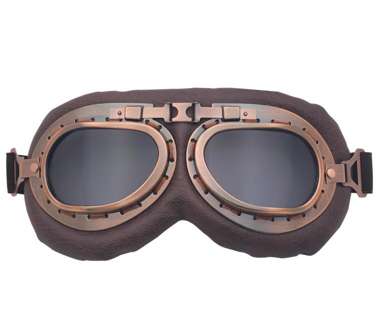 Retro Motorbike Motocross Helmet Pilot Goggles Jet Vintage Wwii Pilot Goggles High quality  Blue Light Eyewear Sports