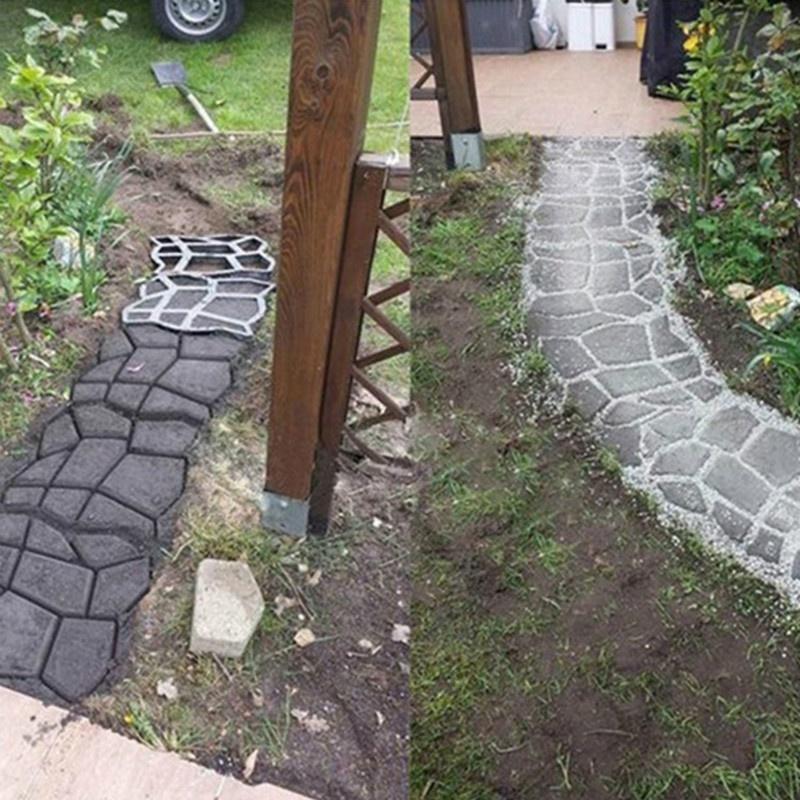36*36/43*43cm plastová forma na výrobu cest ručně dlažba cement cihla kámen silnice DIY forma betonová forma