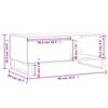 VidaXL Coffee Table White 90x50x36.5 Cm Engineered Wood 830572