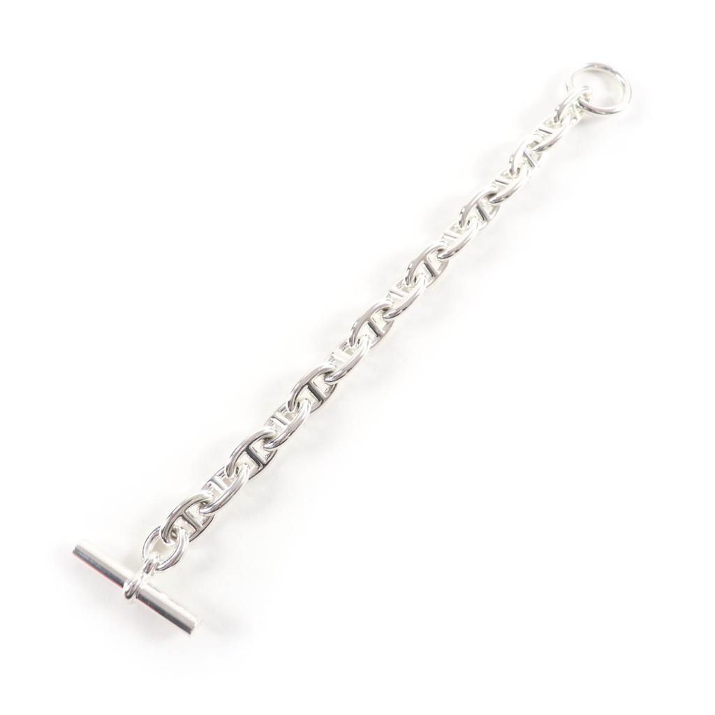 Excelente pulseira HERMES Chene Dunkle MM 15 elos Prata AG925 Feminina Usada