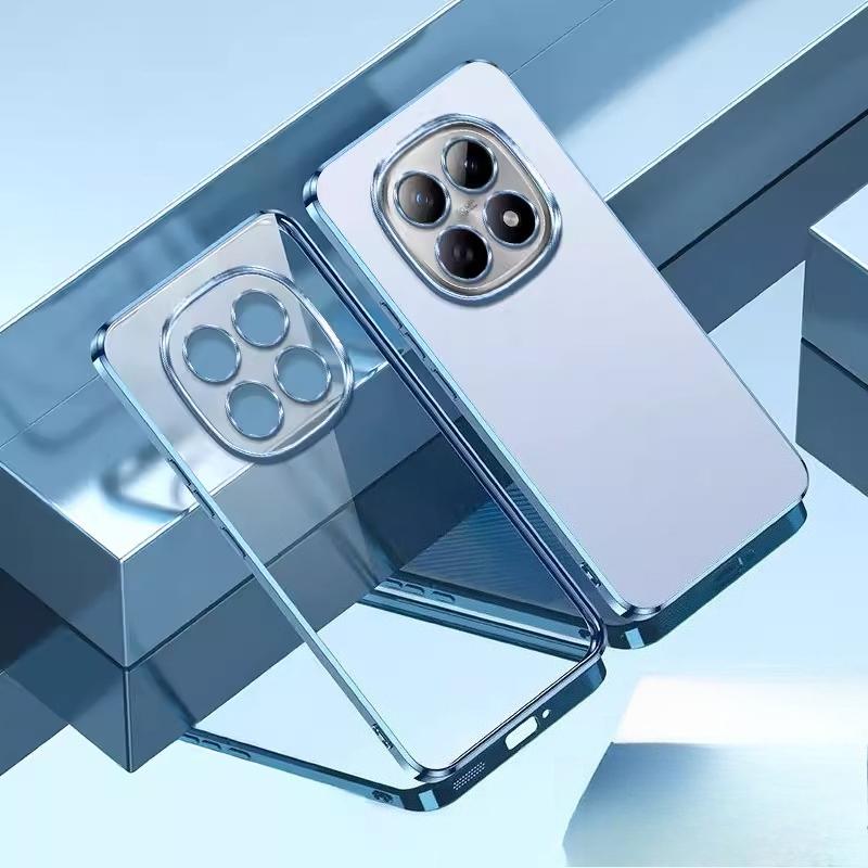 For Mi POCO M8 Pro G Ultra-thin Plating Silicone TPU Case For POCO M 8 M8Pro Electroplating Transparent Shockproof Back Cover