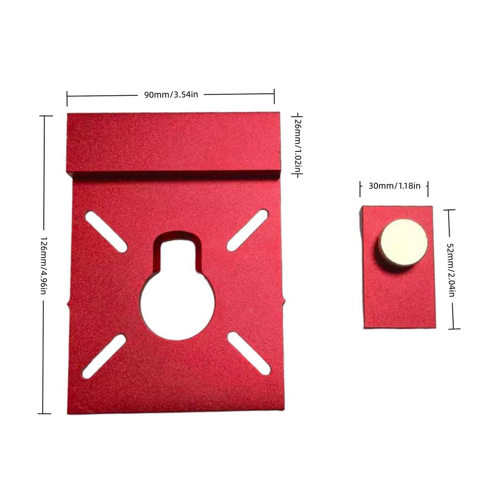 Woodworking Aluminum Router Guide Rail Adapter Limit Block For Cutting With Rail Stop Woodworking Power Tool Accessories