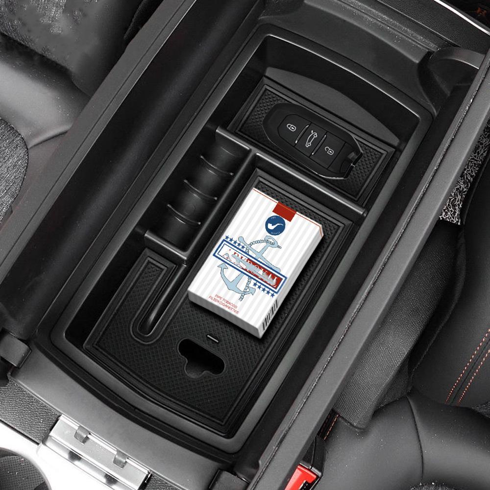 Armrest Box Suitcase Storage Box for Peugeot 3008 3008GT 5008 2017 2018 Glove Box Clapboard for Peugeot Accessories