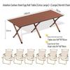 Conjunto Portátil Ultraleve de Mesa Dobrável e Cadeiras de Alumínio para Acampamento ao Ar Livre e Piqueniques