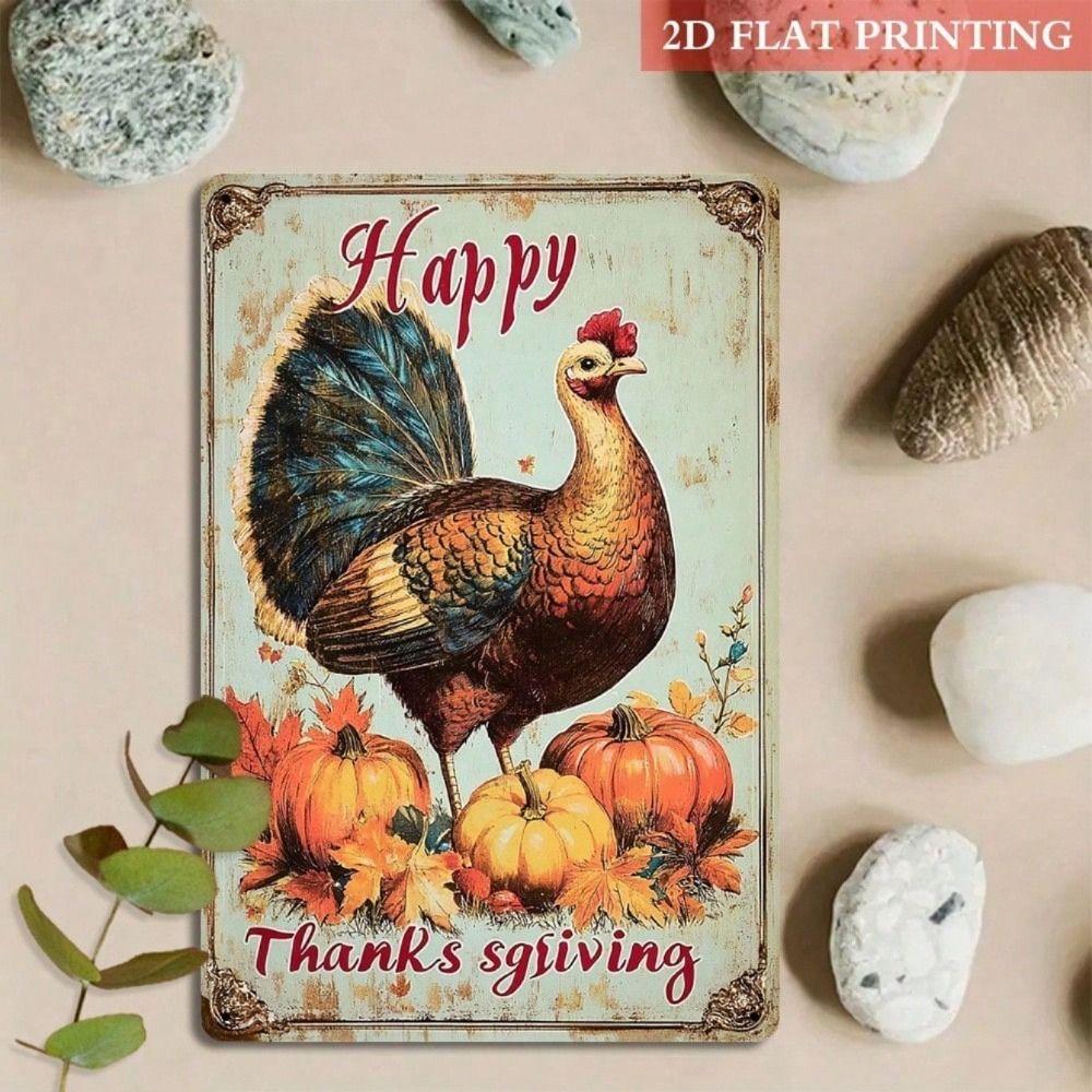 Metal Wall Art Vintage Rooster Farmhouse Kitchen Decor