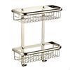 Lavatory Rack with Wire Baskets Brushed Wall Storage Basket SpaceSaving WallFixed Shower