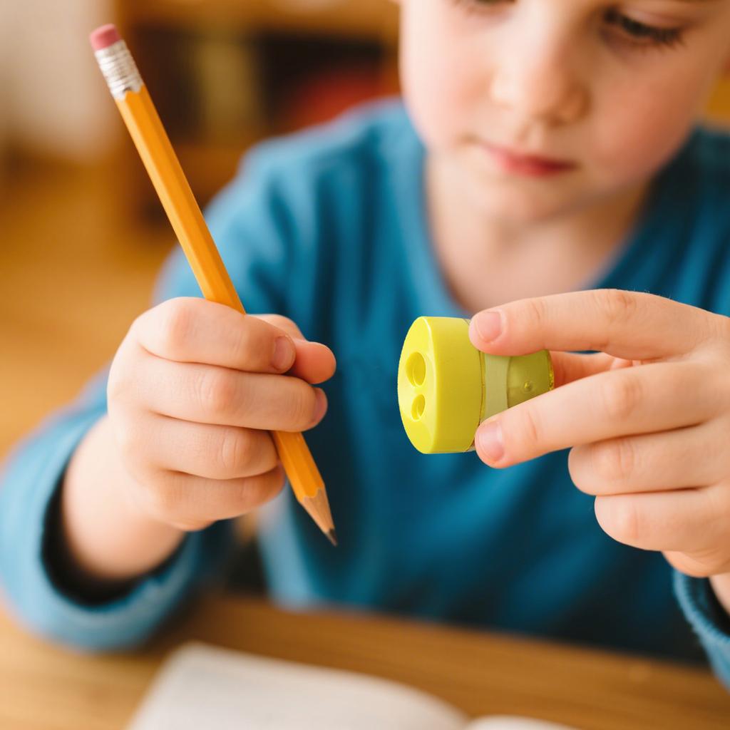 2-hole Pencil Sharpener - Handheld, Manual Pen Sharpener, 4 Portable Stationery Items