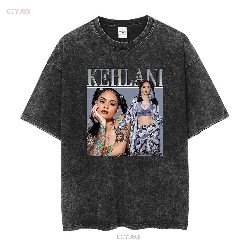 New Kehlani cool Family T Shirt Black All size vintage Washed homme Casual streetwear graphic Unisex designer clothes