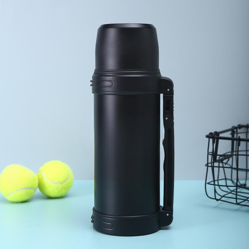 

Чайник большой емкости из нержавеющей стали 304 для мужчин и женщин, уличный портативный теплый автомобильный чайник, кружка, домашний термос 1200ml