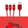 2.3m Multi-Functional Fast Charging Cable for Car - Three-in-One Android Charger.