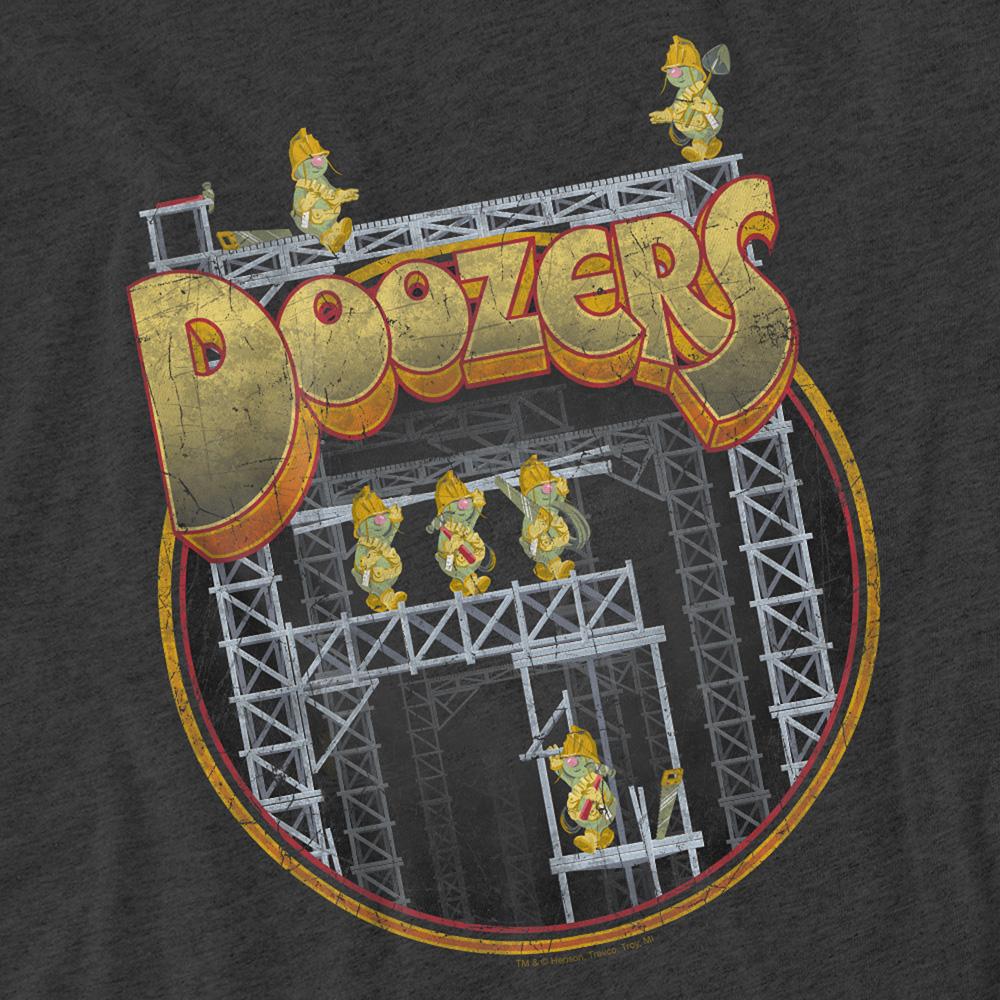 Fraggle Rock Unisex Adult Rock Doozers Construction Heather T-Shirt