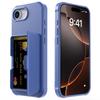 New Flip Slot Card Wallet Stand Phone Case For iPhone17e iphone16e iphone 17E 16E Built-in Mirror Holder Bumper Armor Cover